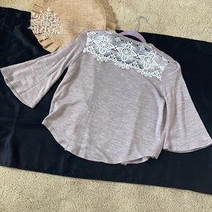 Time and Tru size Small 4-6 open front cardigan with embroidery embellishment